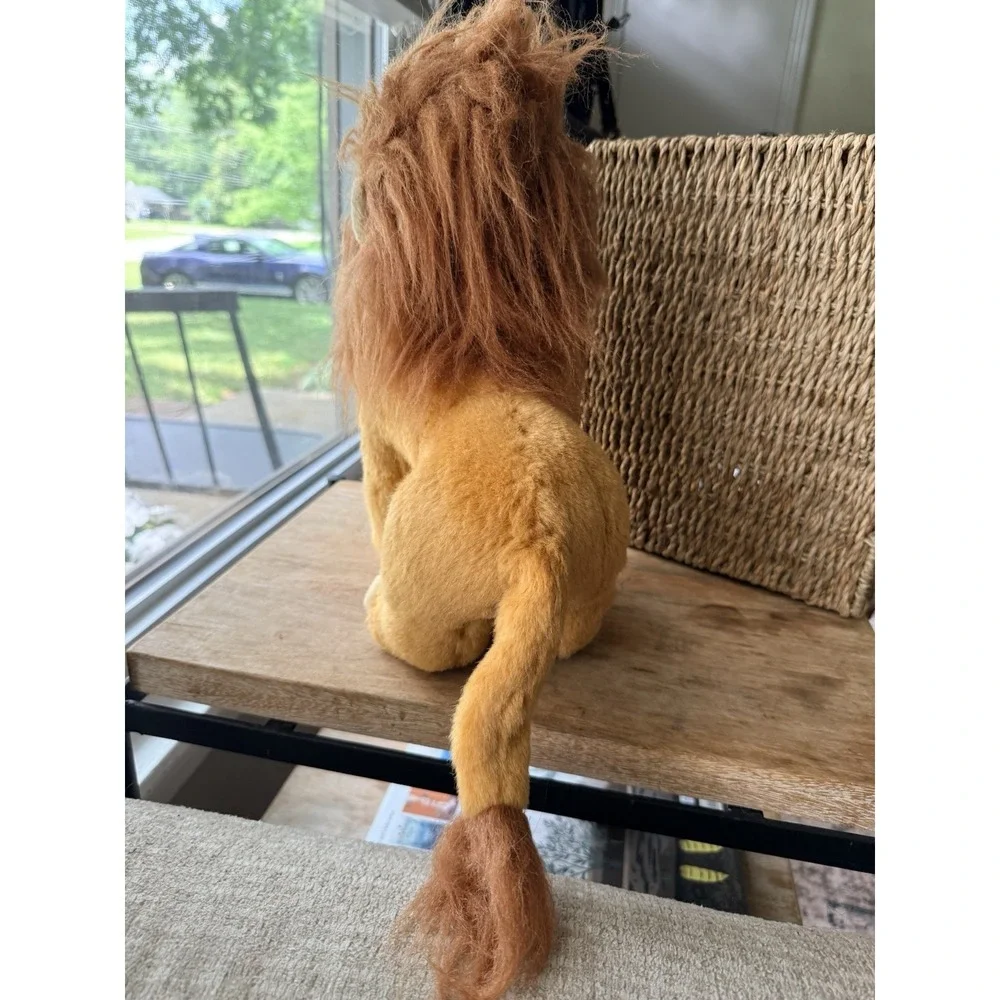 1993 Mattel Authentic Disney Lion King Adult SIMBA Medium Plush Stuffed Toy Lion